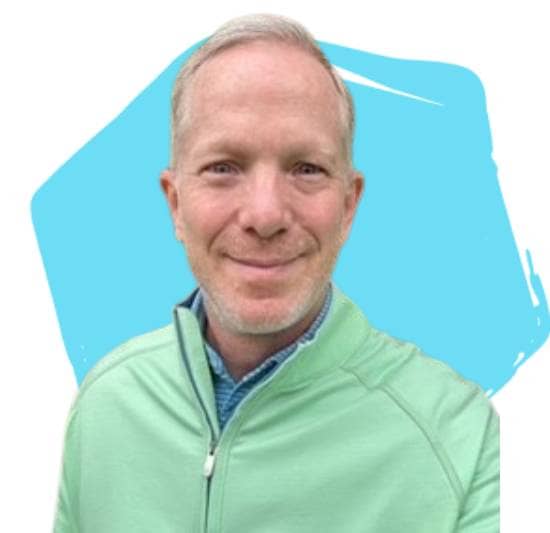 Peter B. Luther, Chairperson on the Board of Directors, in front of a light teal background.
